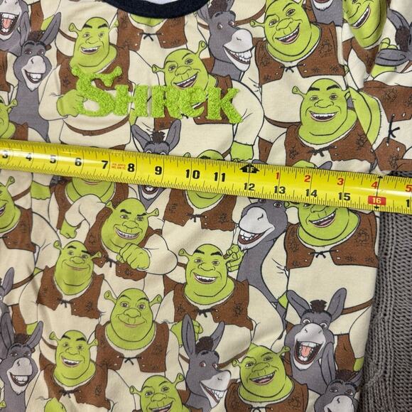 Peter Alexander Shrek Print Pajama Set ~ Youth 10 - Picture 6 of 13